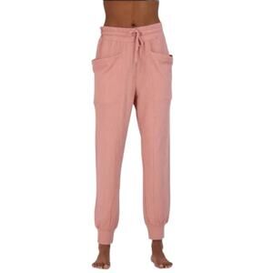 NWT BCBGeneration Womens Pink Textured Oversized Jogger Lounge Pants Sz Medium